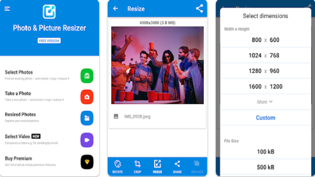 Photo and Picture Resizer App